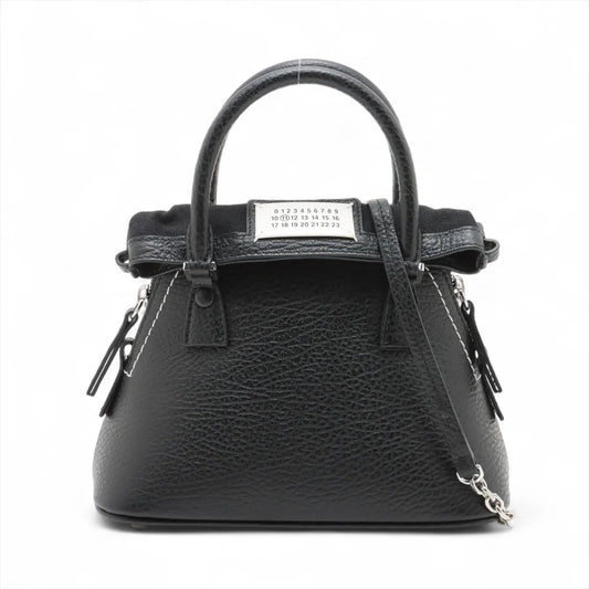 Maison Margiela 5AC Classique Leather Two-Way Handbag Black