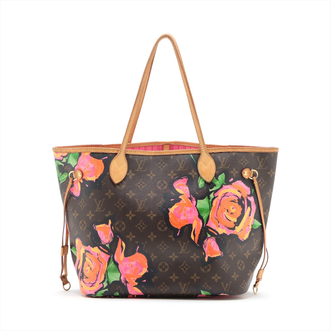 Louis Vuitton, Bags, Authentic Stephen Sprouse Roses Louis Vuitton  Neverfull Mm