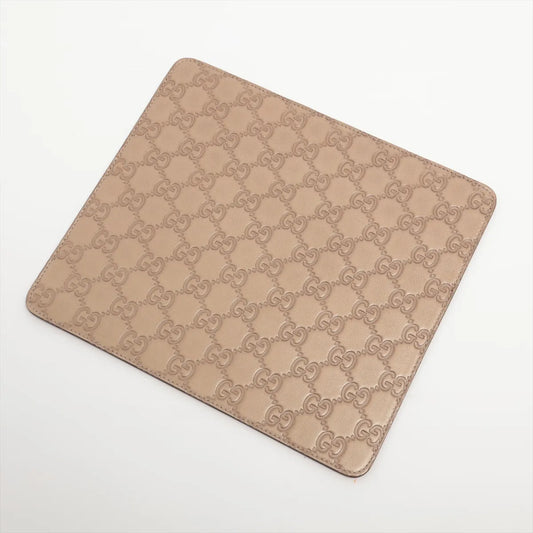 Gucci Guccissima Leather Mouse Pad Bronze