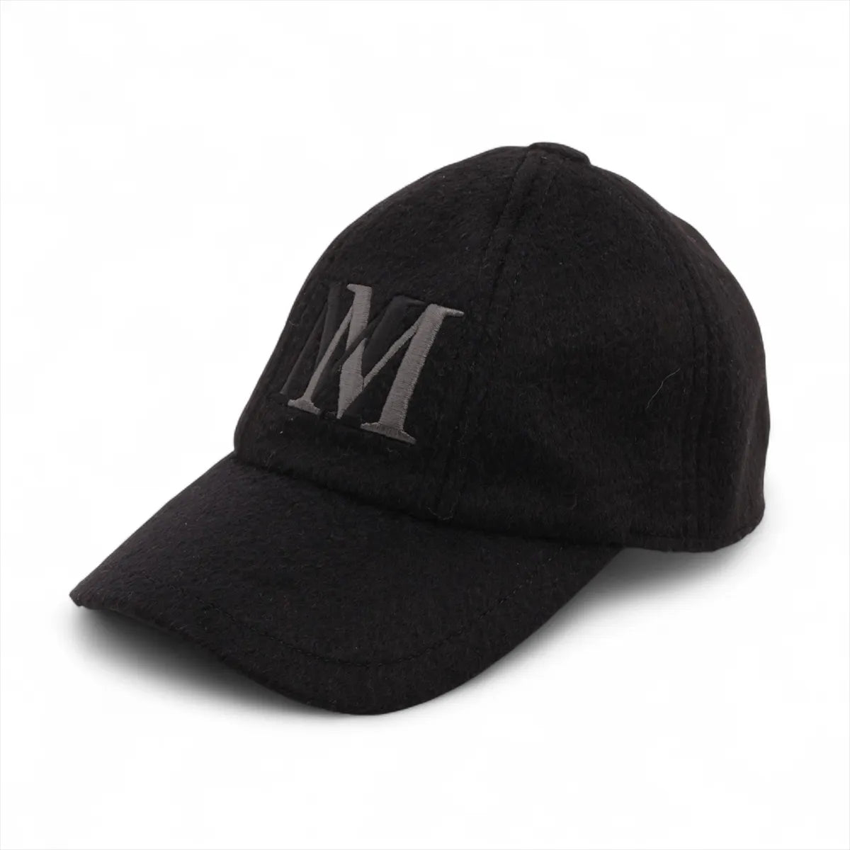 Max Mara MM Logo Hat Black