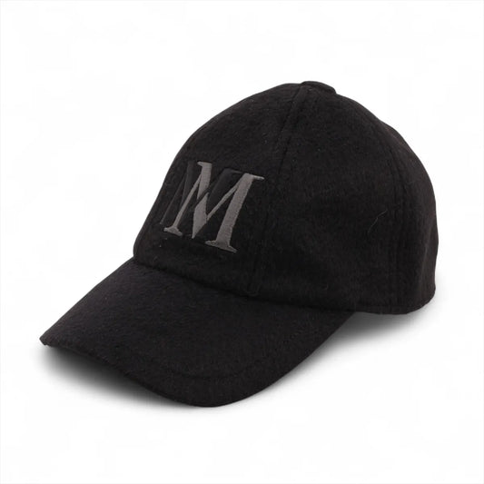 Max Mara MM Logo Hat Black