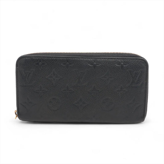 Louis Vuitton Monogram Empreinte Zippy Wallet Black