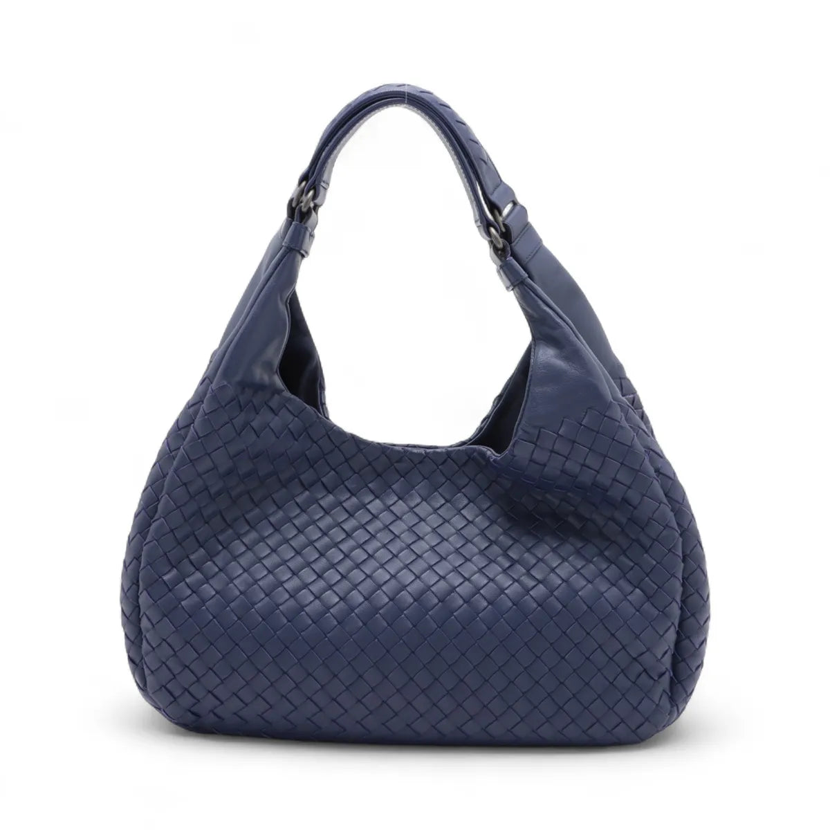 Bottega Veneta Intrecciato Campana Leather Handbag Purple