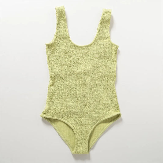 Bottega Veneta Nylon One Piece Swimwear Green