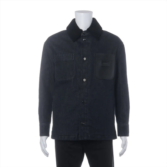 Fendi Cotton Denim Jacket Navy x Black