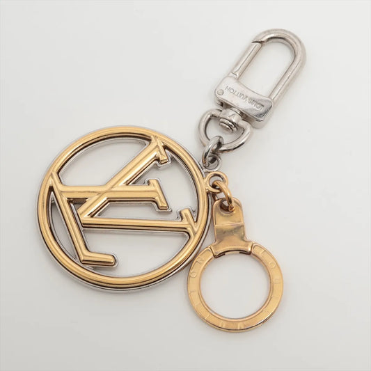 Louis Vuitton Round LV Logo Two-toned Bag Charm and Keyring