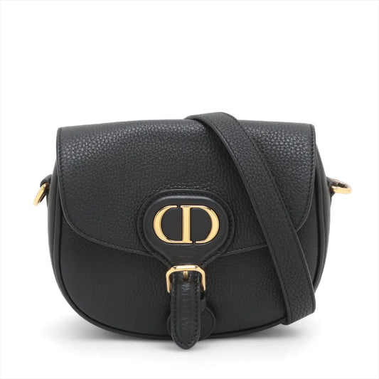 Christian Dior Bobby Leather Shoulder Bag Black