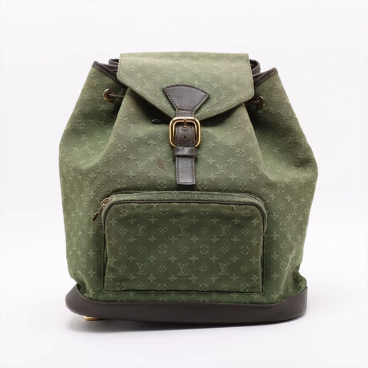Louis Vuitton Monogram Mini Lin Montsouris GM Army Green