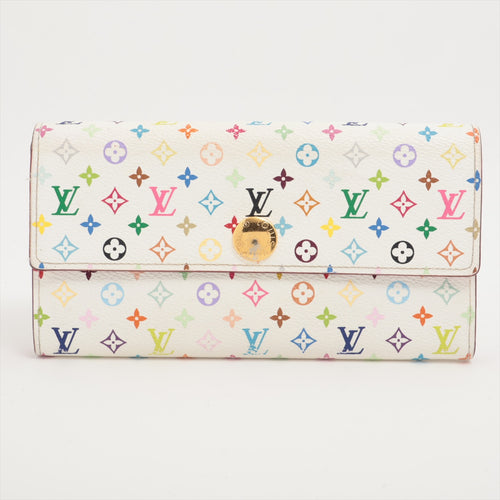 Louis Vuitton Multicolor Sarah Long Wallet Pink