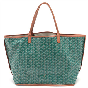 Authentic Goyard ANJOU GM Reversible Canvas/Leather Tote Bag - GREEN -  Brand NEW