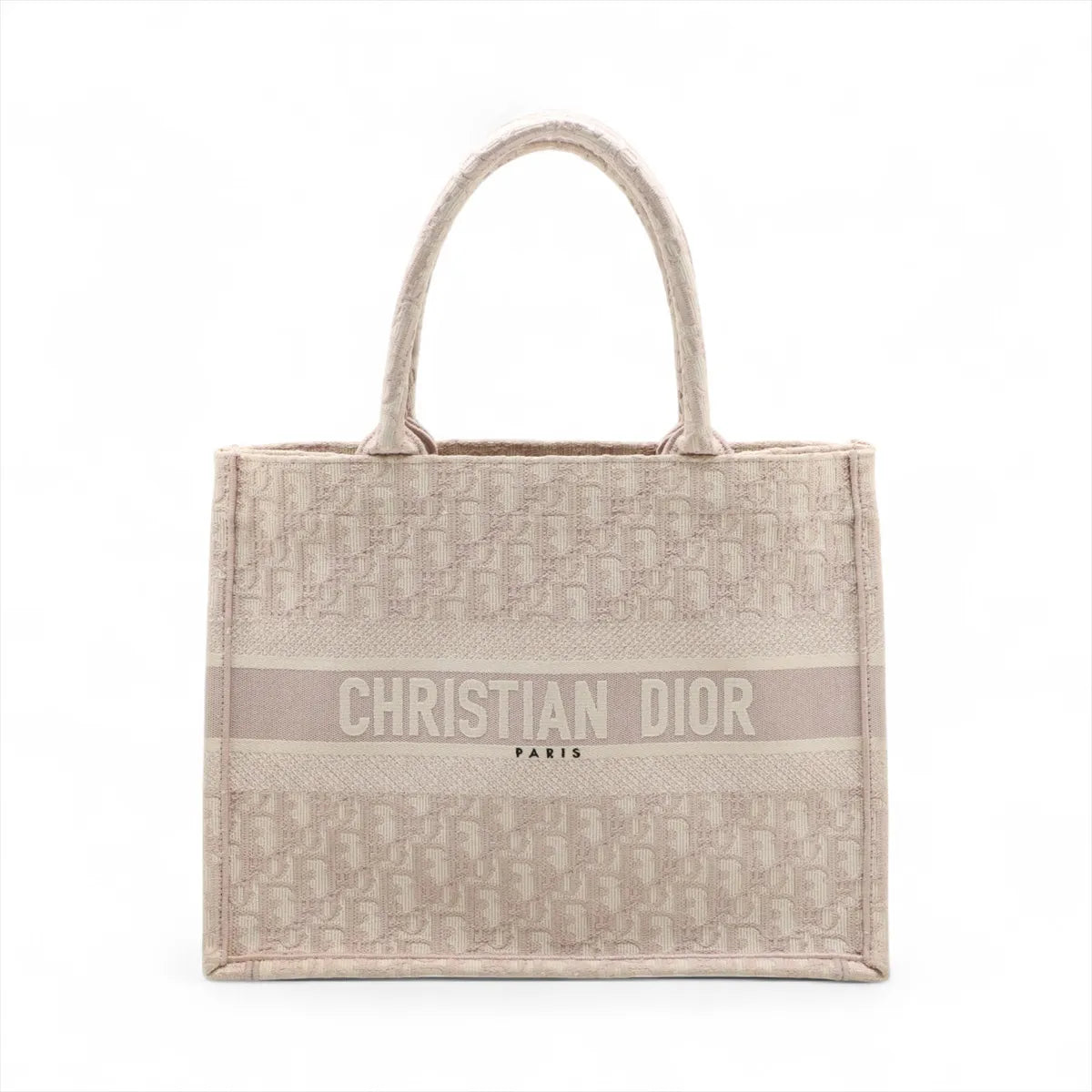 Christian Dior Oblique Book Tote Medium Canvas Bag Pink