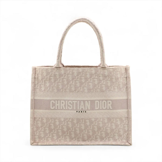 Christian Dior Oblique Book Tote Medium Canvas Bag Pink