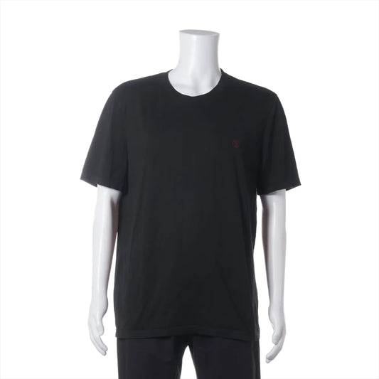 Louis Vuitton LV Round Logo Cotton T-shirt Black