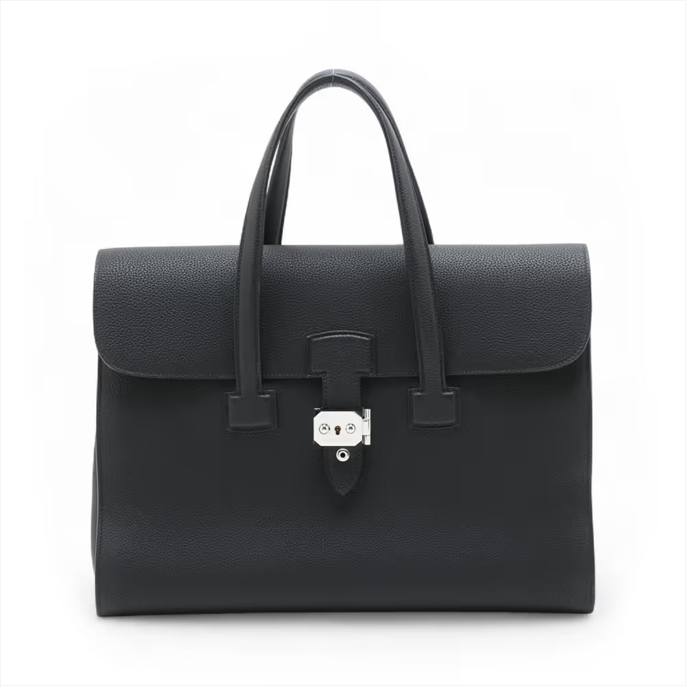 Hermès Sac A Depeche Light 36 Togo Black