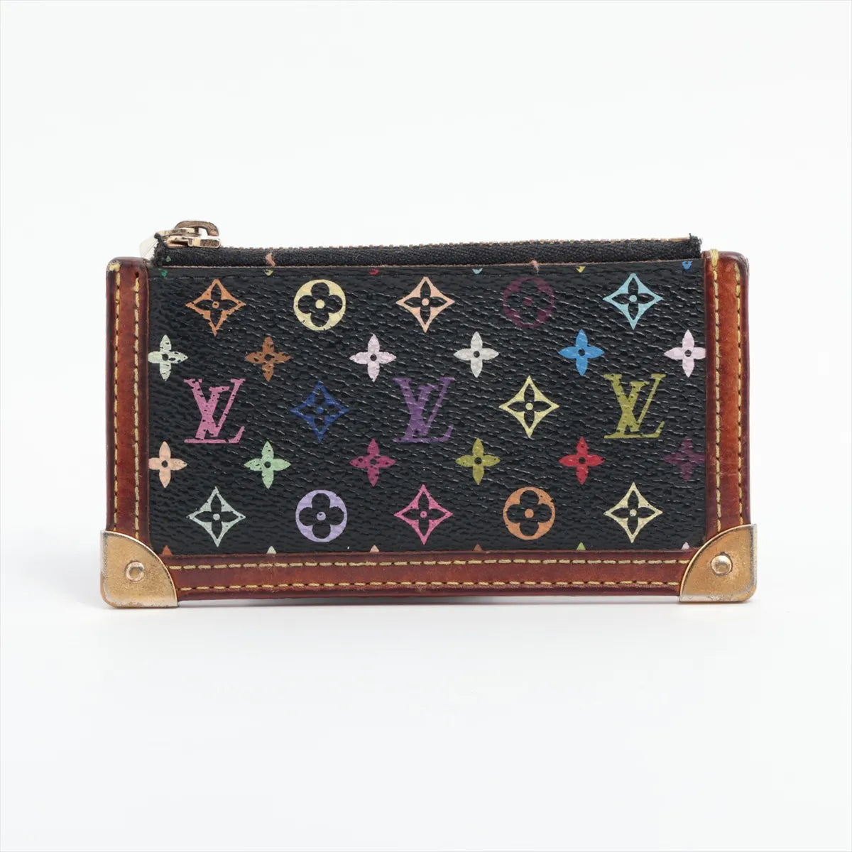 Louis Vuitton Monogram Multicolor Pochette Coin Purse Noir