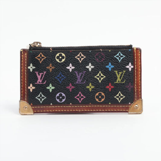 Louis Vuitton Monogram Multicolor Pochette Coin Purse Noir
