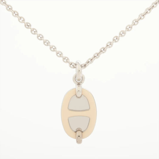 Hermès Mini Maillon PM Pendant Necklace Ivory