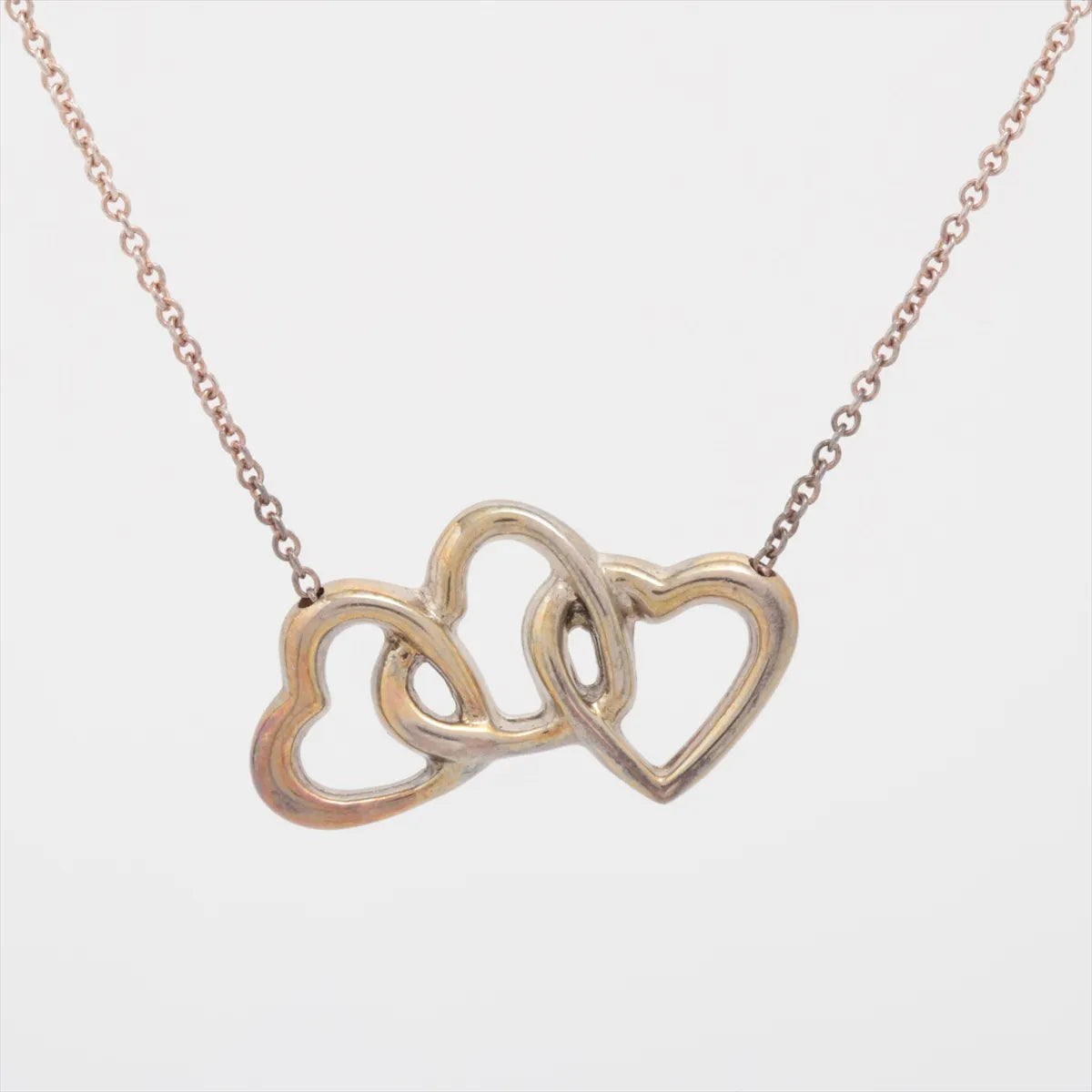 Tiffany & Co. Triple Heart Pendant Necklace Silver