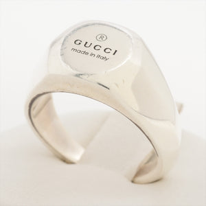 Gucci Trademark Signet Ring Silver