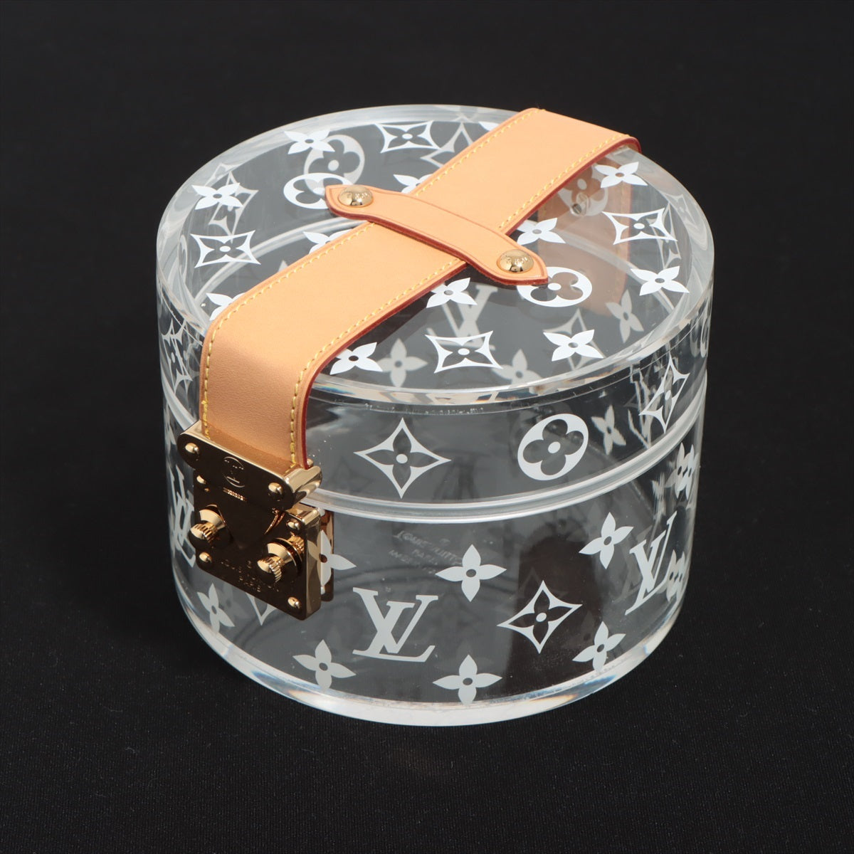 Louis Vuitton Monogram Clear Round Scott Box Plexiglass