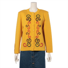 Load image into Gallery viewer, Yves Saint-Laurent Wool Cardigan Mustard Yellow