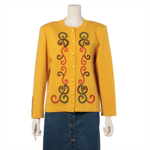 Yves Saint-Laurent Wool Cardigan Mustard Yellow