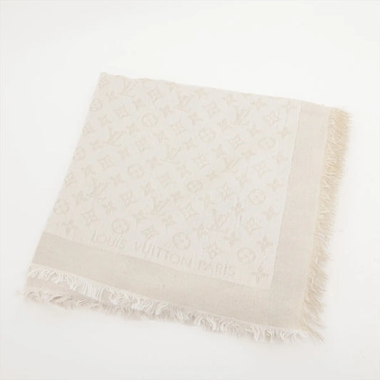 Louis Vuitton Monogram Shine Scarf White