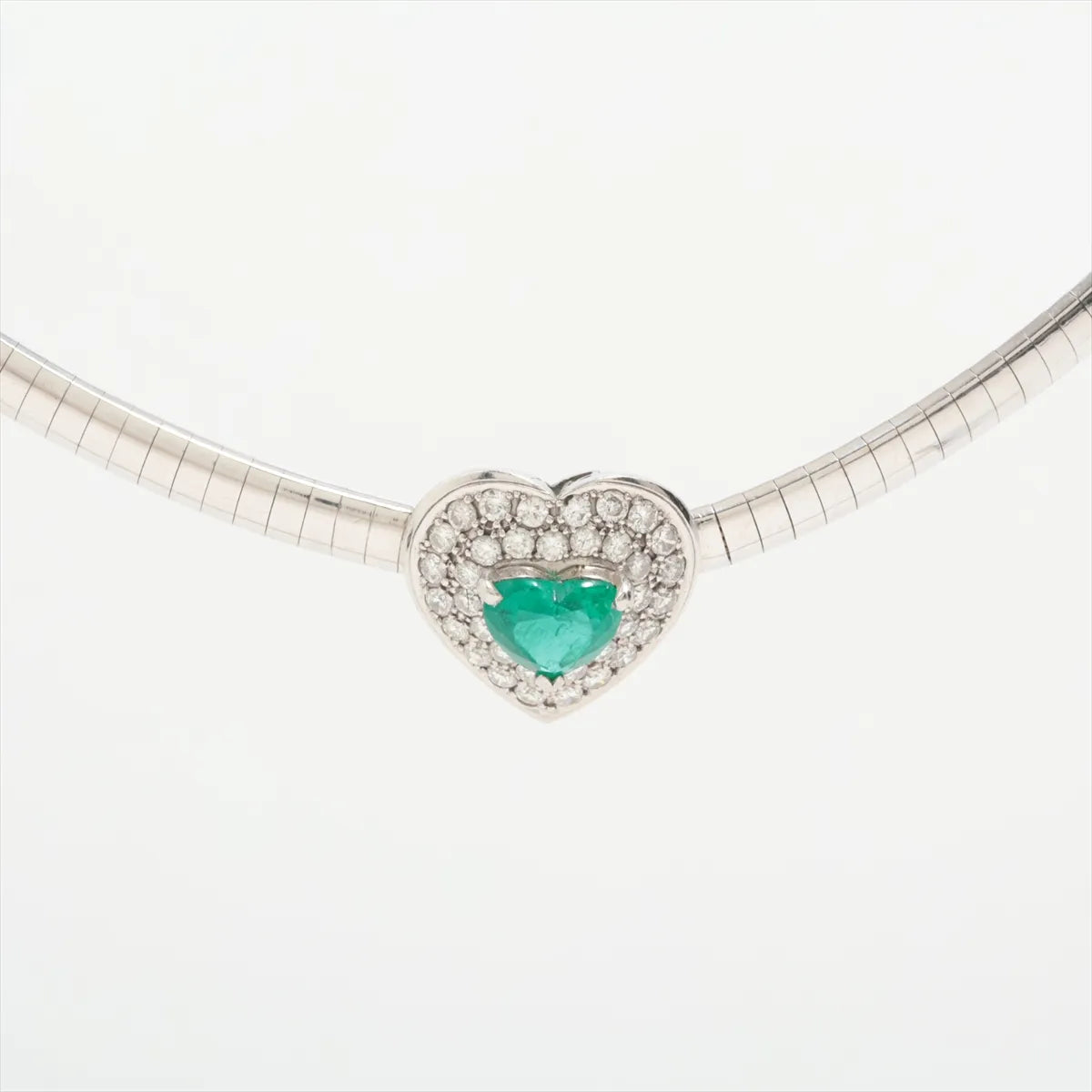 Emerald Heart Diamond Necklace