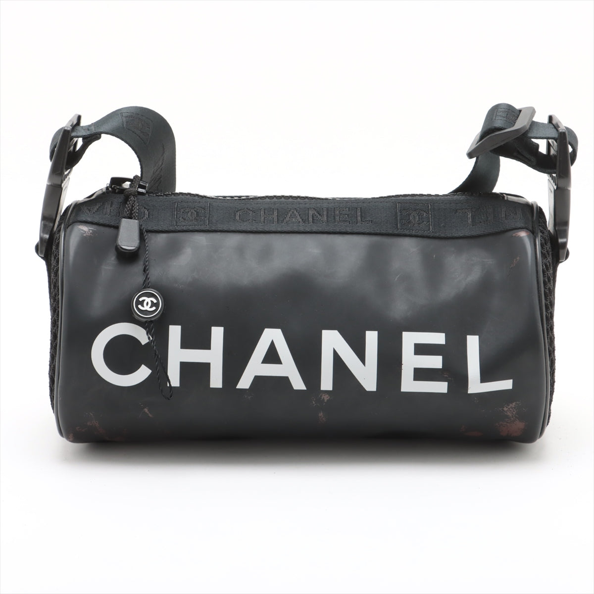 Chanel Sport Line Nylon x Rubber Sling Bag Black