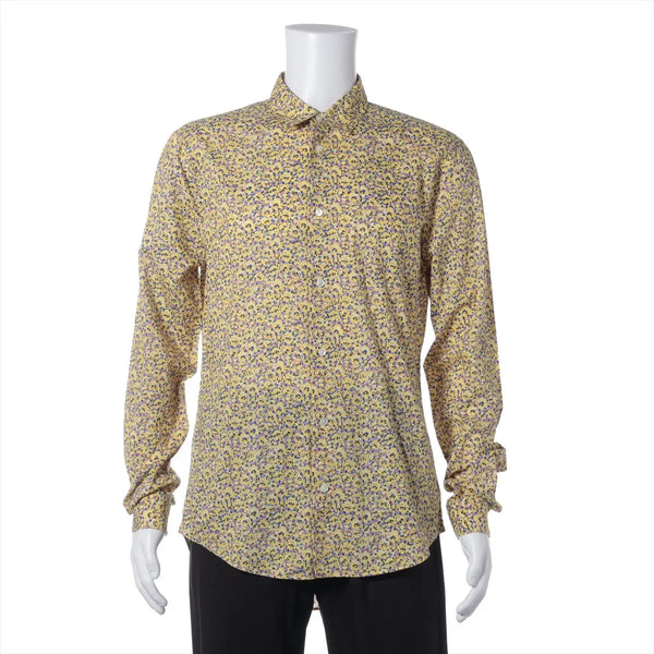 Louis Vuitton Cotton Long Sleeve Yellow x Multicolor Print