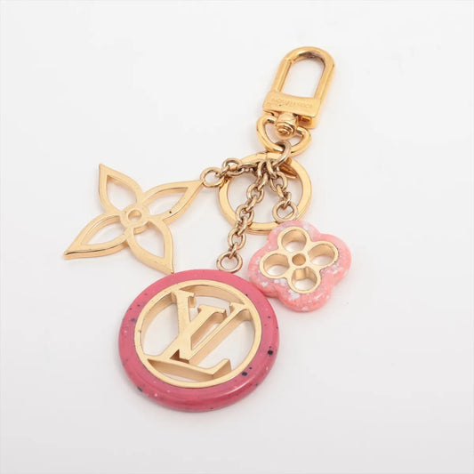 Louis Vuitton Monogram Flower Colorline Bag Charm Pink