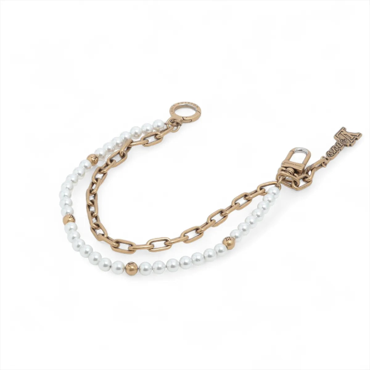 Louis Vuitton Chain Belt Pearl Bag Charm