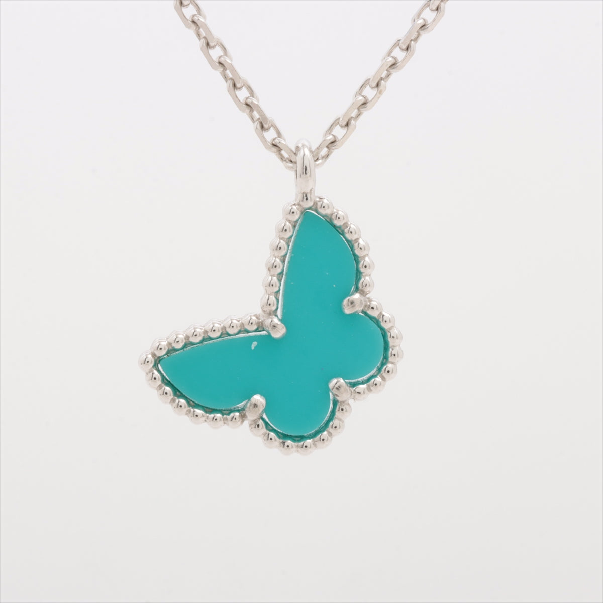 Van Cleef & Arpels Sweet Alhambra Papillon Turquoise Necklace