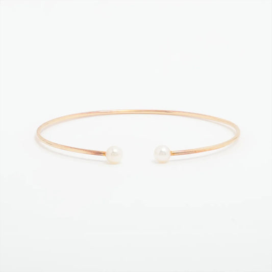 Mikimoto Pearl Bangle Yellow Gold