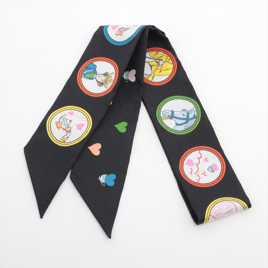 Hermès Twilly Tea Time Scarf Black