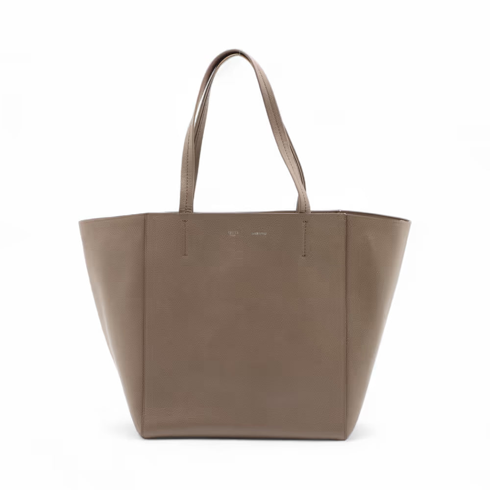 Celine Hippo Phantom Small Leather Tote Bag Greige