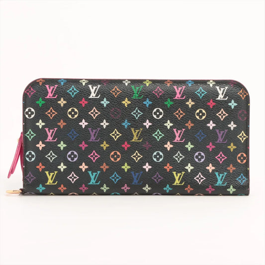 Louis Vuitton Monogram Insolite Long Wallet Multicolor x Fuschia