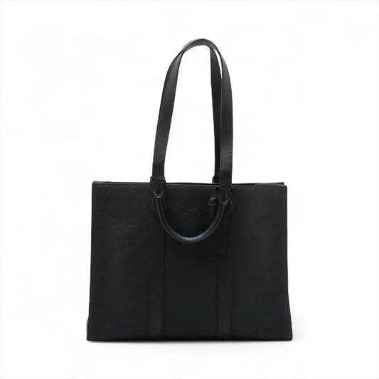 Louis Vuitton Taurillon Monogram Sac Plat 24H Black
