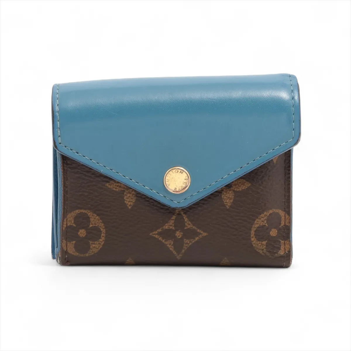 Louis Vuitton Monogram Portefeuille Zoé Brown x Blue