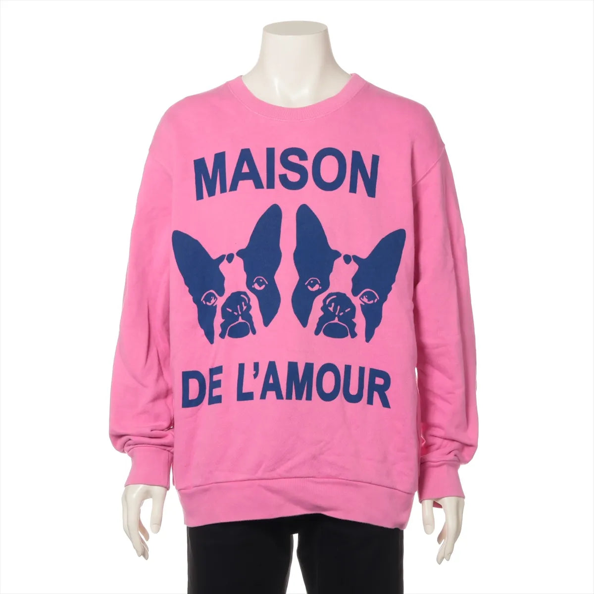 Gucci Maison De l`Amour Cotton Knitted Sweatshirt Pink