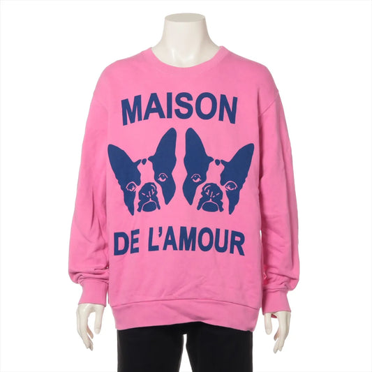 Gucci Maison De l`Amour Cotton Knitted Sweatshirt Pink