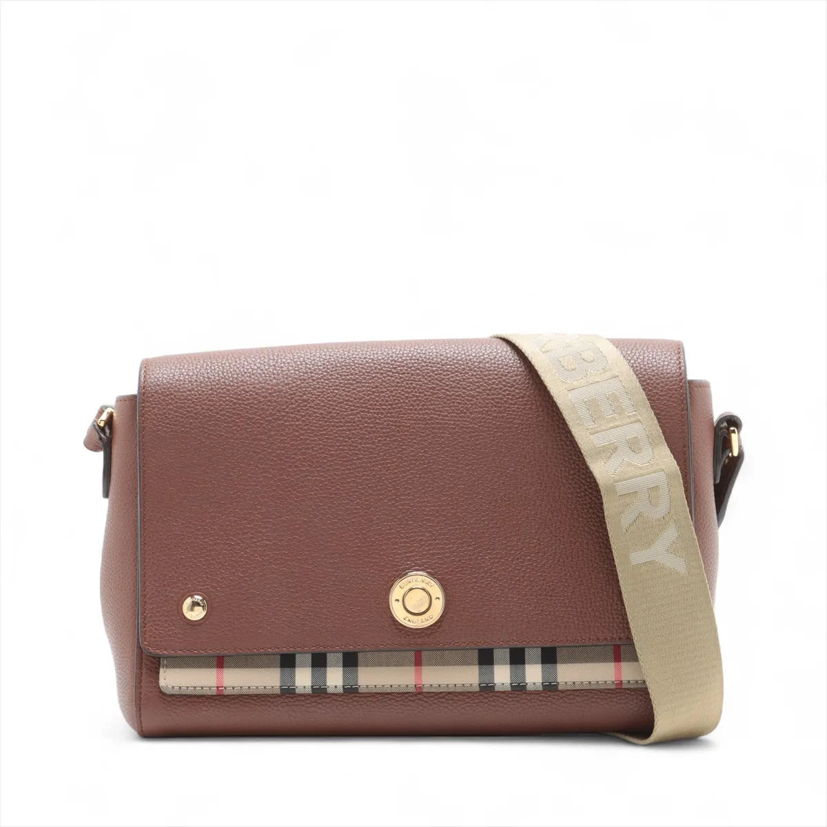 Burberry Nova Check Hampshire Shoulder Bag Brown