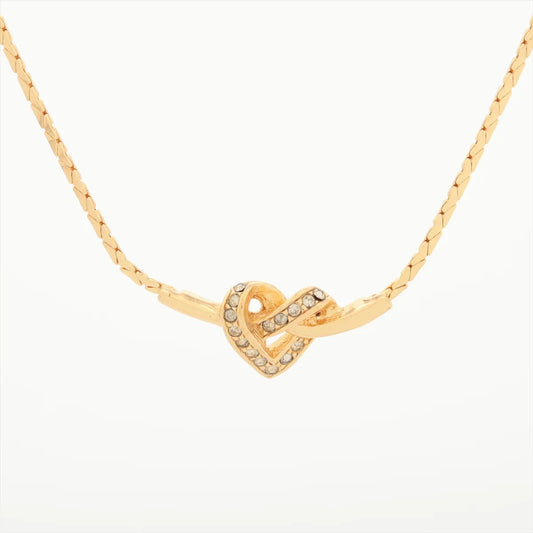 Christian Dior Knot Heart Pendant Necklace