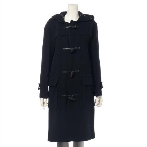 Burberry London Wool Duffle Coat Black