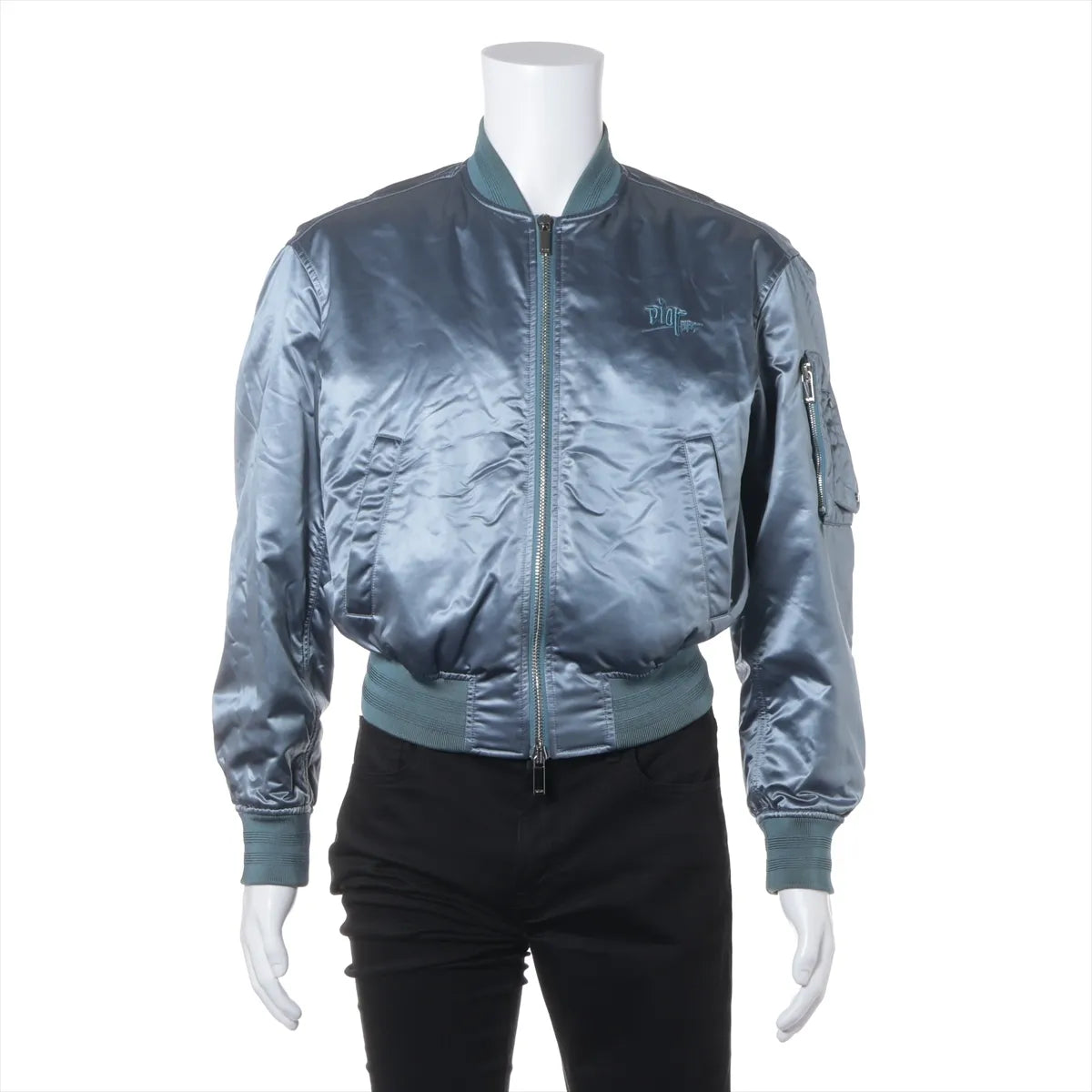 Dior x Shawn Stussy Nylon Blouson Jacket Blue