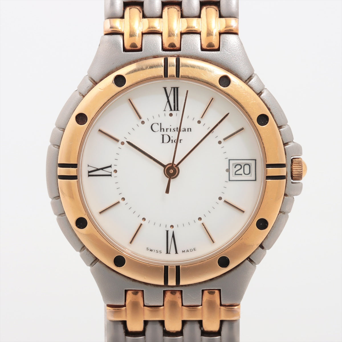 Christian Dior Round Two-toned Quartz Watch