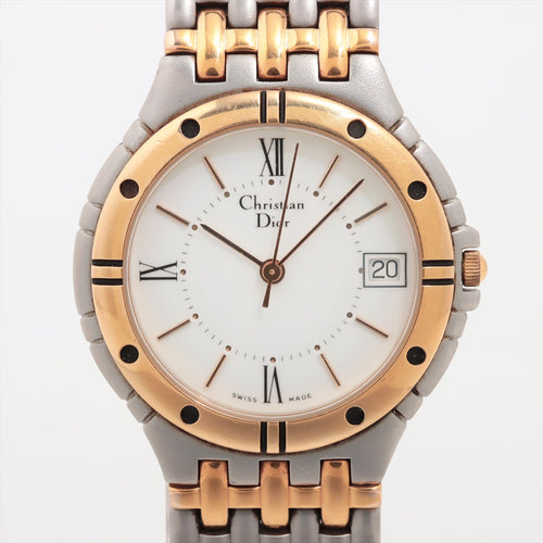 Christian Dior Round Two-toned Quartz Watch