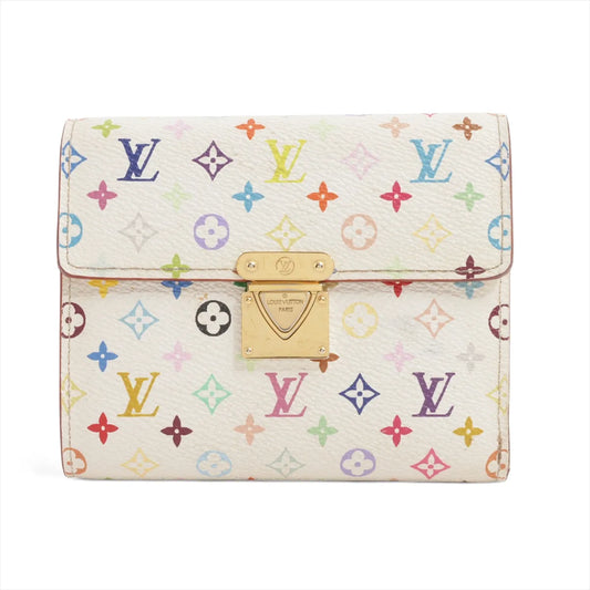 Louis Vuitton Monogram Multicolor Koala Trifold Compact Wallet White