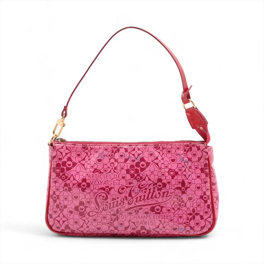 Louis Vuitton Limited Edition Cosmic Blossom Pochette Accessoires Bag Pink