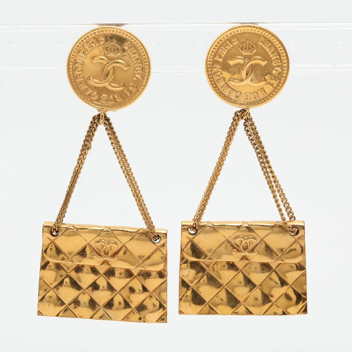 Chanel 31 Rue Cambon Flap Bag Dangling Clip-on Earring